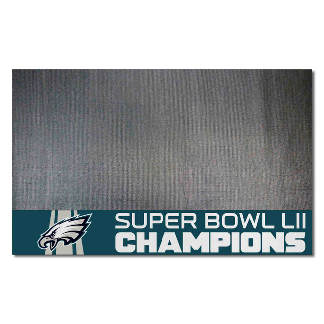 Philadelphia Eagles Vinyl Grill Mat - 26in. x 42in., 2018 Super Bowl LII Champions Champions - 2018 Super Bowl LII Champions
