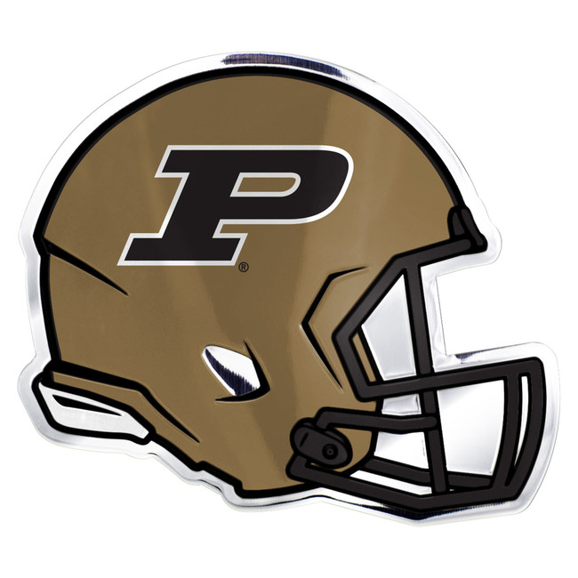 Purdue University - Purdue Boilermakers Embossed Helmet Emblem P Primary Logo Gold & Black