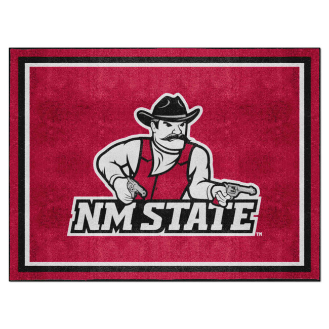 New Mexico State Aggies 8ft. x 10 ft. Plush Area Rug