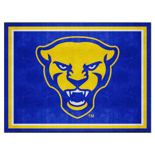 Pitt Panthers 8ft. x 10 ft. Plush Area Rug, Panther Logo