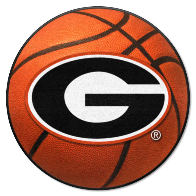 Georgia Bulldogs Basketball Rug - 27in. Diameter A