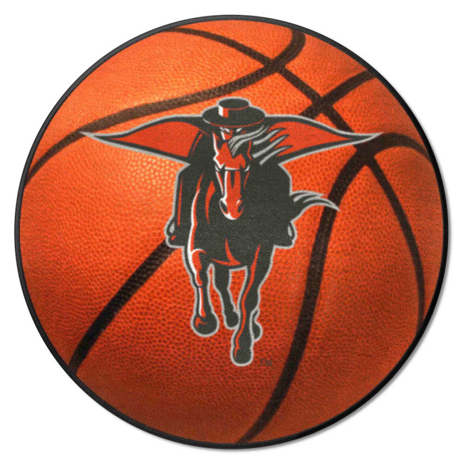 Texas Tech Red Raiders Basketball Rug - 27in. Diameter B
