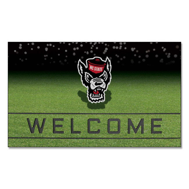NC State Wolfpack Crumb Rubber Door Mat - 18in. x 30in. NCS Primary Logo