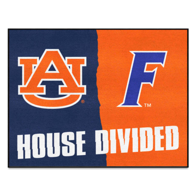 Auburn / Florida House Divided House Divided Rug - 34 in. x 42.5 in.