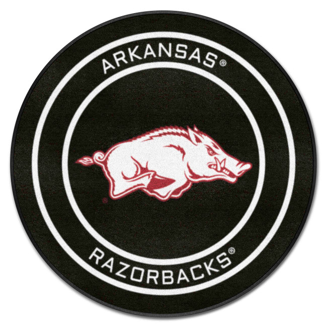 Arkansas Razorbacks Hockey Puck Rug - 27in. Diameter