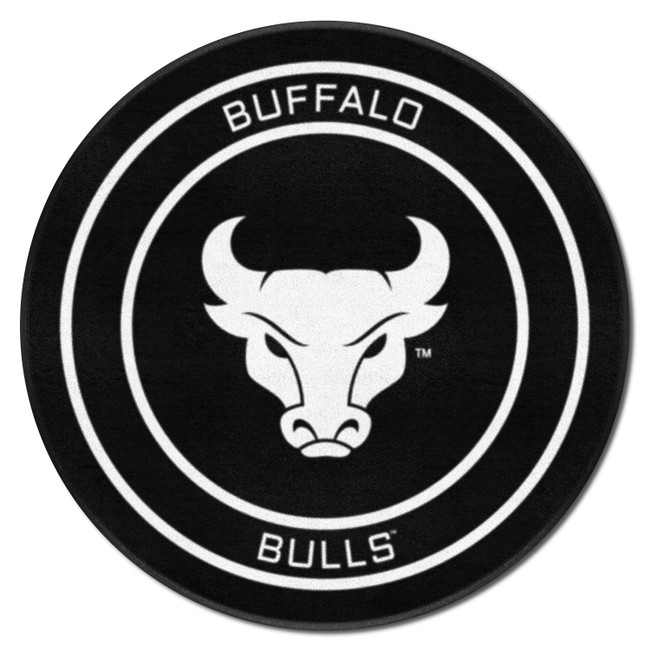 Buffalo Bulls Hockey Puck Rug - 27in. Diameter