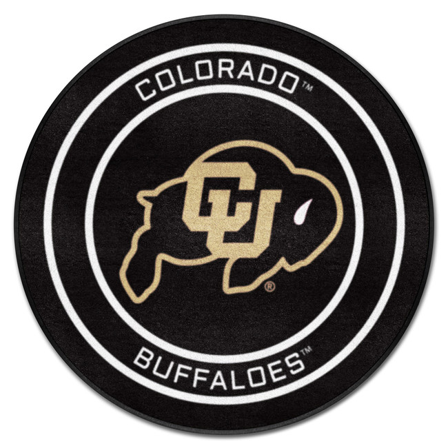 Colorado Buffaloes Hockey Puck Rug - 27in. Diameter