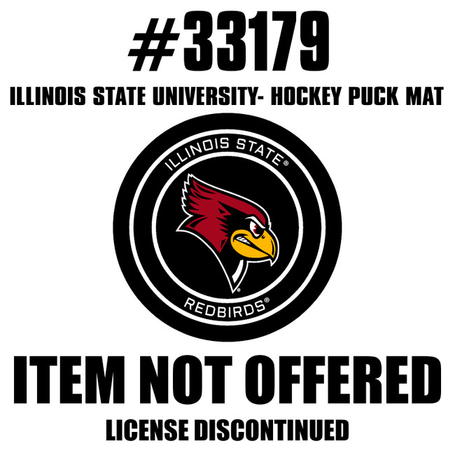 Illinois State Hockey Puck Rug - 27in. Diameter
