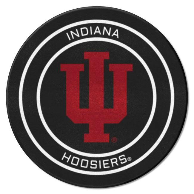 Indiana Hooisers Hockey Puck Rug - 27in. Diameter