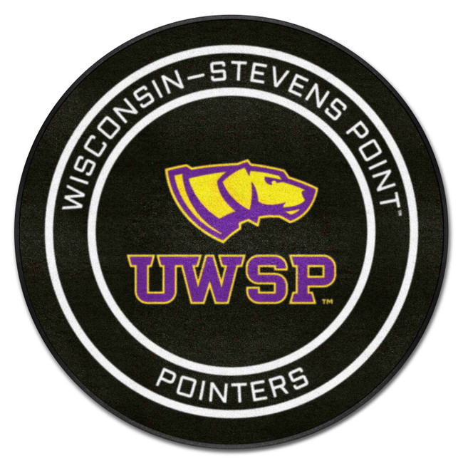Wisconsin-Stevens Point Hockey Puck Rug - 27in. Diameter