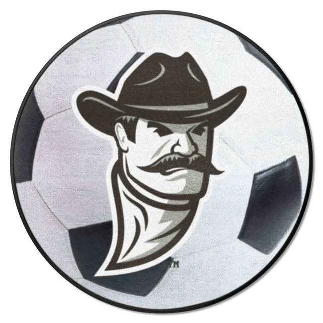 New Mexico State Aggies Soccer Ball Rug - 27in. Diameter