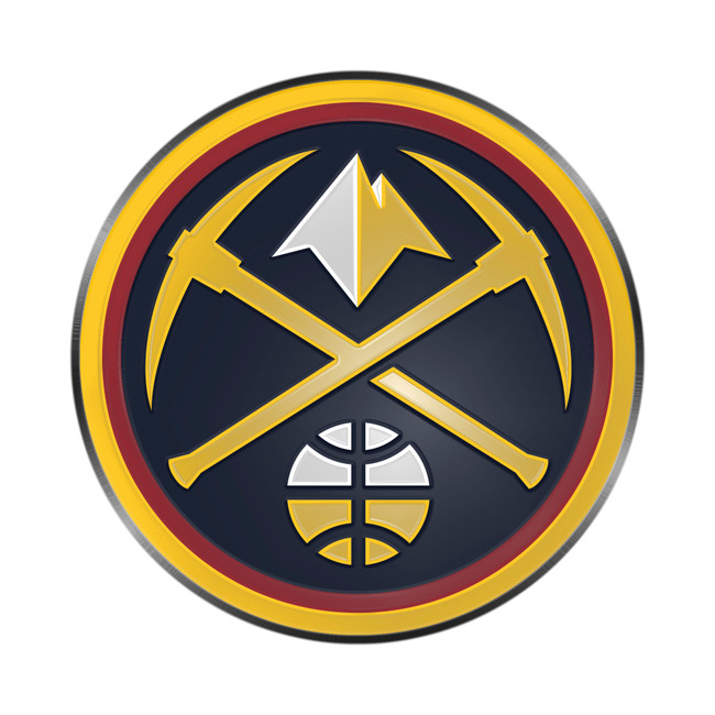 Denver Nuggets 3D Color Metal Emblem Circular Nuggets Primary Logo