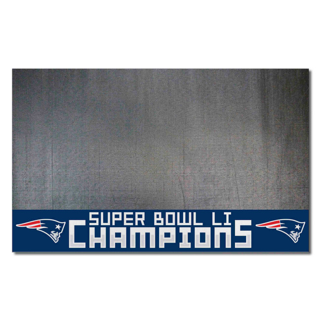 New England Patriots Vinyl Grill Mat - 26in. x 42in., 2017 Super Bowl LI Champions Championship - 2017 Super Bowl LI Champions