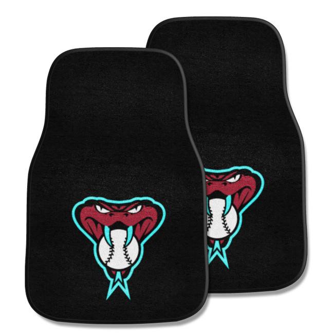 Arizona Diamondbacks Front Carpet Car Mat Set - 2 Pieces Snake Head Alternate Logo