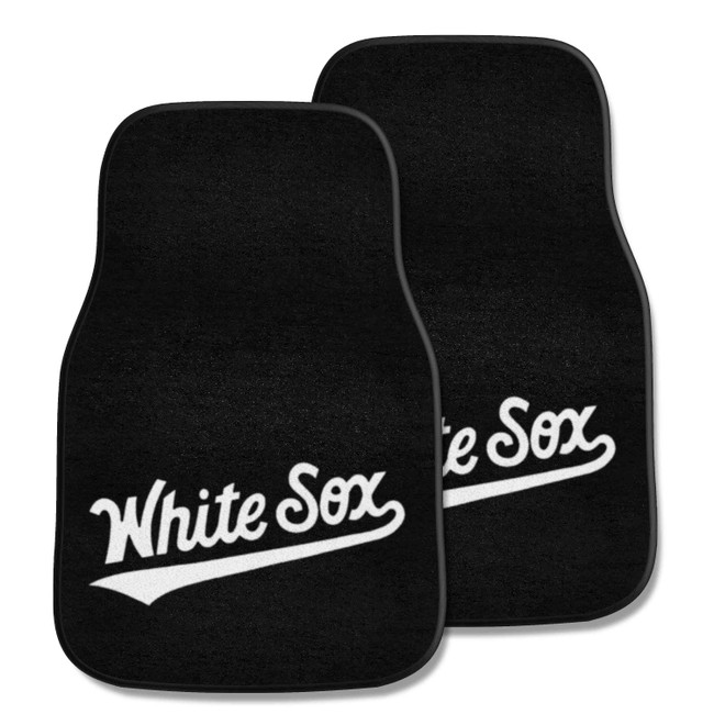 Chicago White Sox Front Carpet Car Mat Set - 2 Pieces "White Sox" Secondary Club Lettering