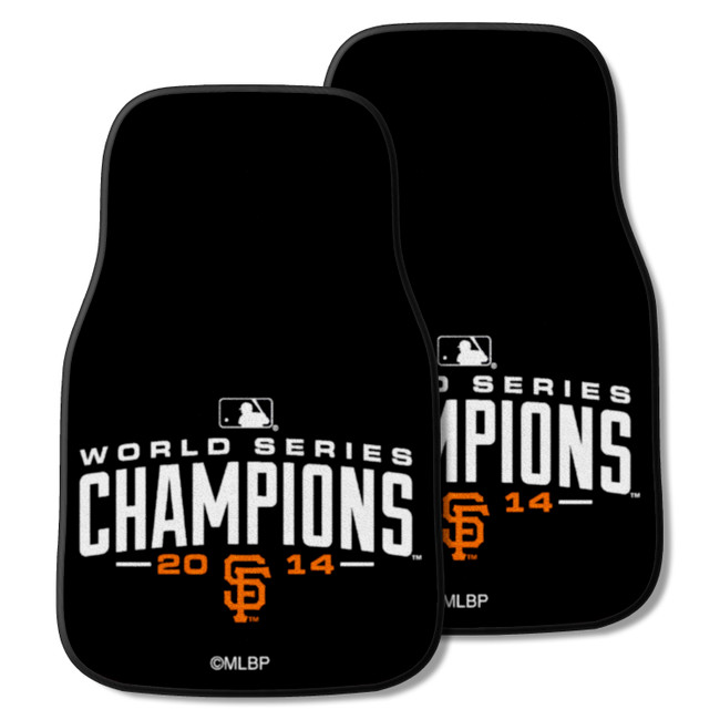 San Francisco Giants 2014 MLB World Series Champions Front Carpet Car Mat Set - 2 Pieces Championship - 2014 MLB World Series Champions