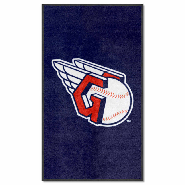 Cleveland Guardians 3X5 High-Traffic Mat with Durable Rubber Backing - Portrait Orientation