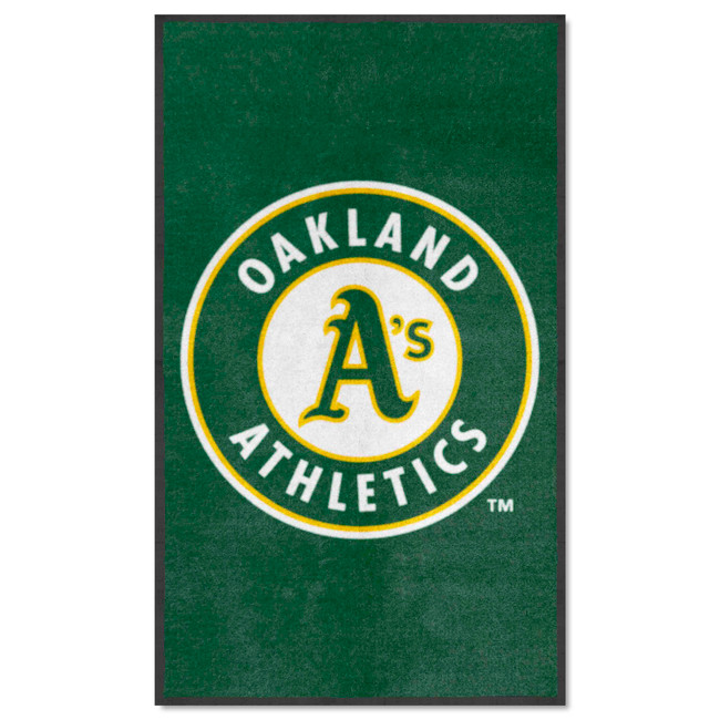 Oakland Athletics 3X5 High-Traffic Mat with Durable Rubber Backing - Portrait Orientation