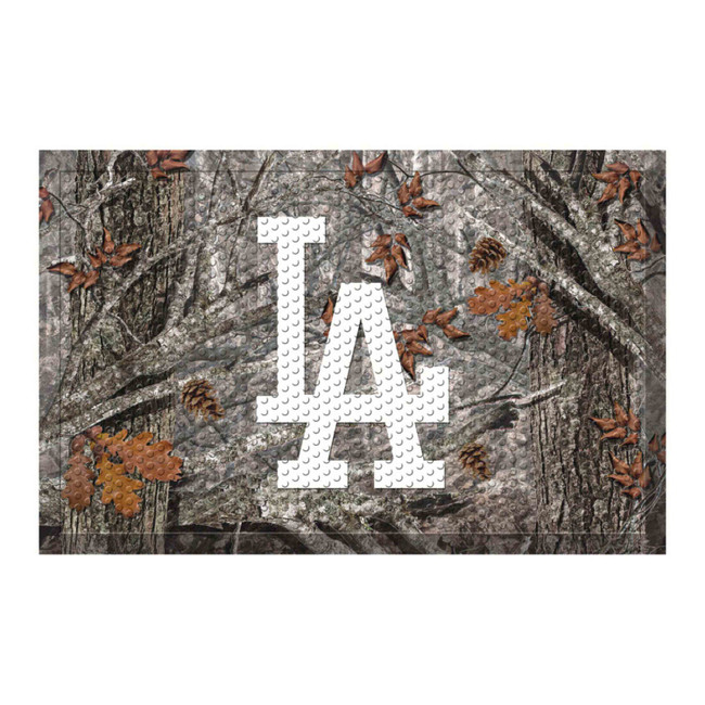 Los Angeles Dodgers Rubber Camo Scraper Door Mat Camo, LA Logo