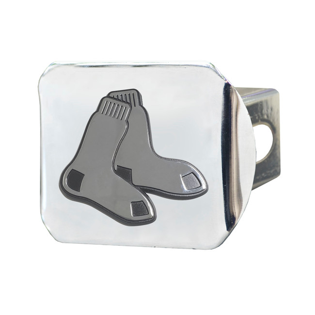 Boston Red Sox Metal Hitch Cover with Metal 3D Emblem Red Socks Primary Logo