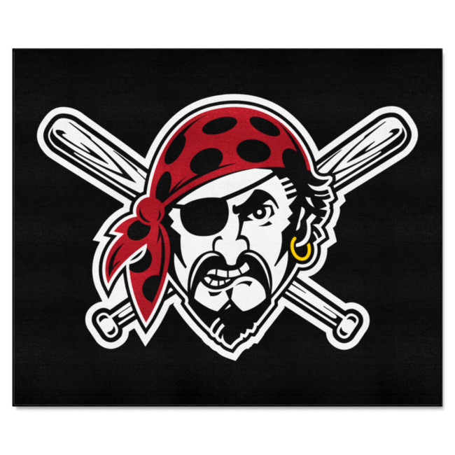 Pittsburgh Pirates Tailgater Rug - 5ft. x 6ft. Pirate Head Jersey Sleeve Logo