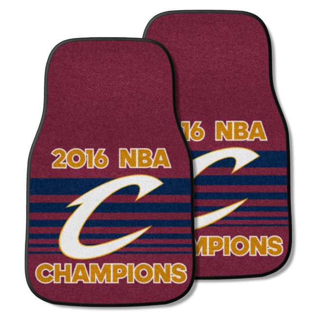 Cleveland Cavaliers 2016 NBA Champions Front Carpet Car Mat Set - 2 Pieces Championship - 2016 NBA Champions