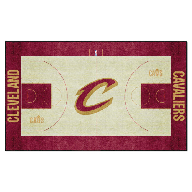 Cleveland Cavaliers 6 ft. x 10 ft. Plush Area Rug C Primary Logo