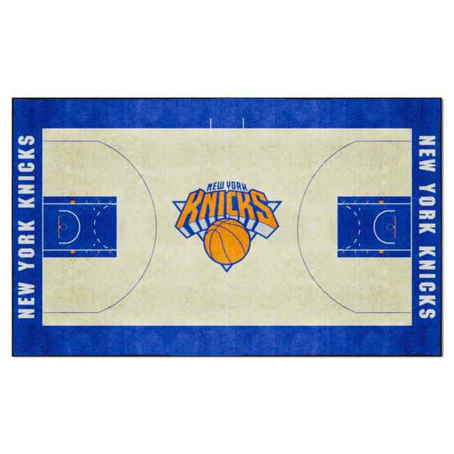 New York Knicks 6 ft. x 10 ft. Plush Area Rug Knicks Primary Logo