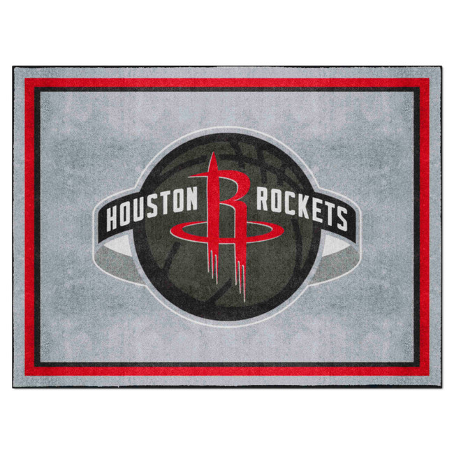 Houston Rockets 8ft. x 10 ft. Plush Area Rug Rockets Global Logo