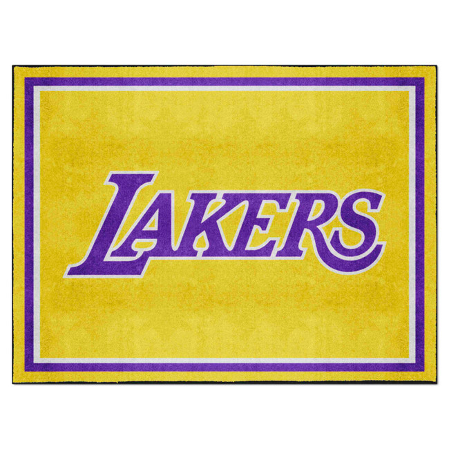 Los Angeles Lakers 8ft. x 10 ft. Plush Area Rug "Lakers" Wordmark