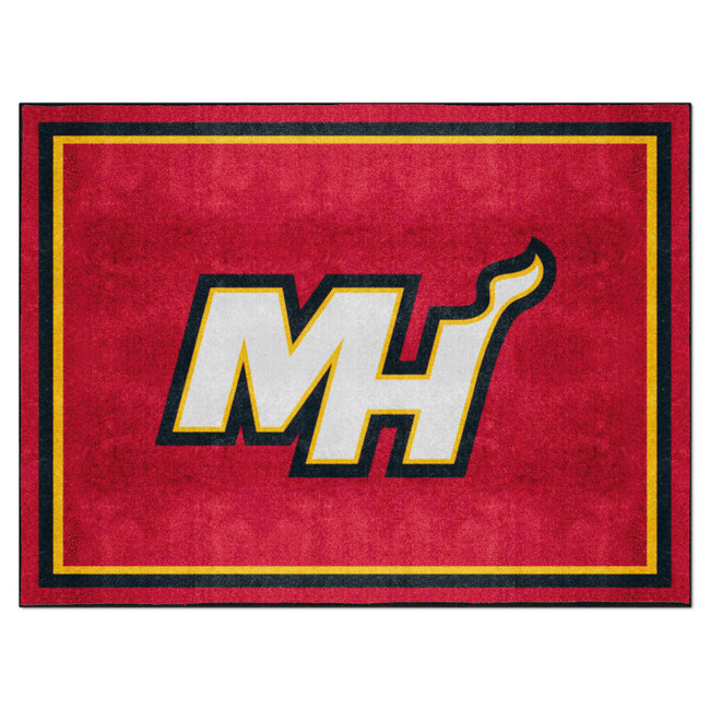 Miami Heat 8ft. x 10 ft. Plush Area Rug MH Secondary Logo