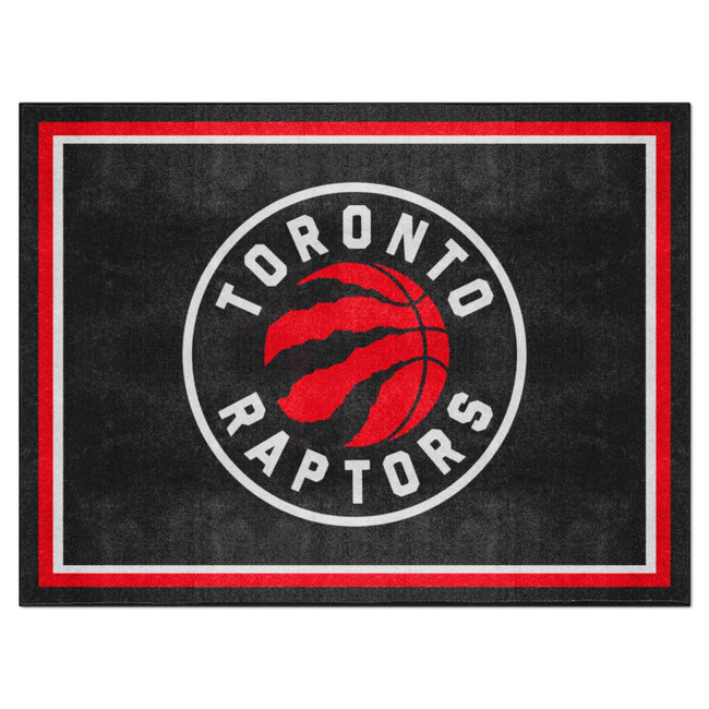 Toronto Raptors 8ft. x 10 ft. Plush Area Rug Raptors Global Logo