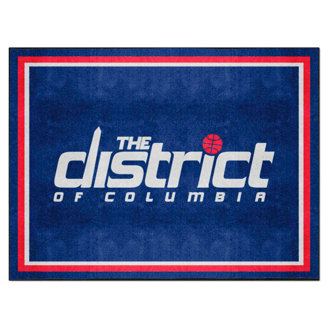Washington Wizards 8ft. x 10 ft. Plush Area Rug The District Of Columbia Secondary Logo