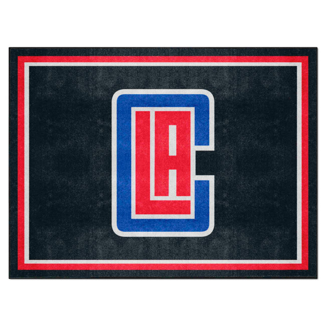 Los Angeles Clippers 8ft. x 10 ft. Plush Area Rug CLA Secondary Logo