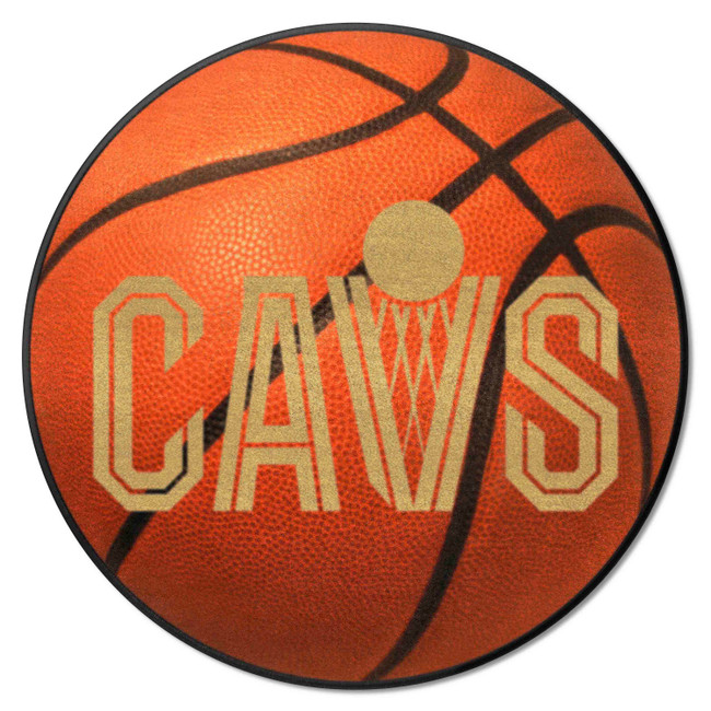 Cleveland Cavaliers Basketball Rug - 27in. Diameter CAVS Secondary Logo