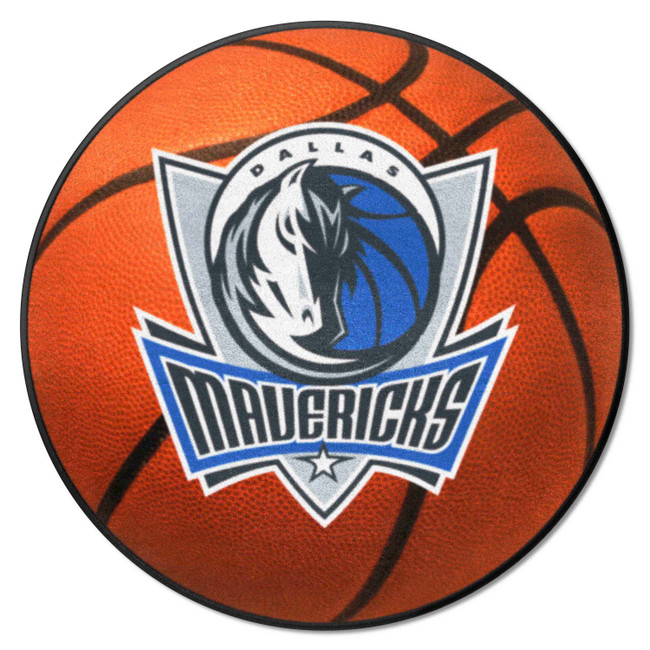 Dallas Mavericks Basketball Rug - 27in. Diameter Mavericks Global Logo