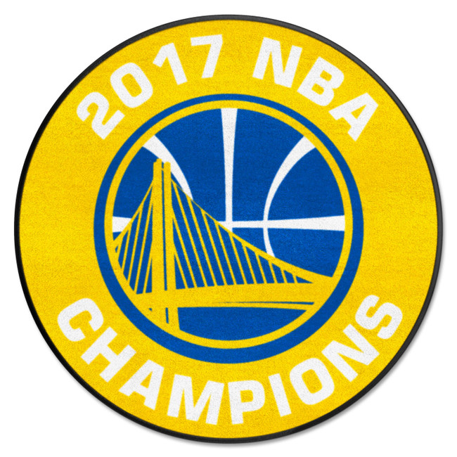 Golden State Warriors 2017 NBA Champions Basketball Rug - 27in. Diameter Championship - 2017 NBA Champions