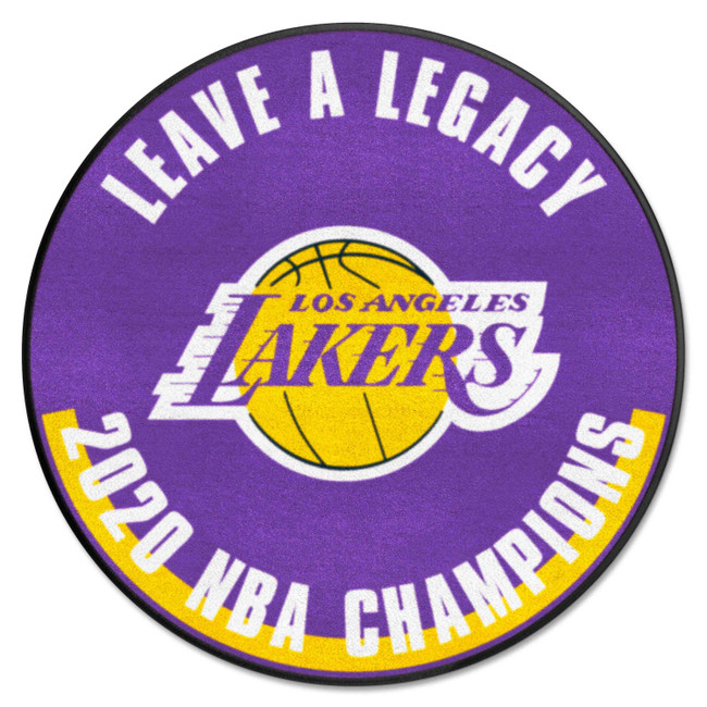Los Angeles Lakers 2020 NBA Champions Basketball Rug - 27in. Diameter Championship - 2020 NBA Champions