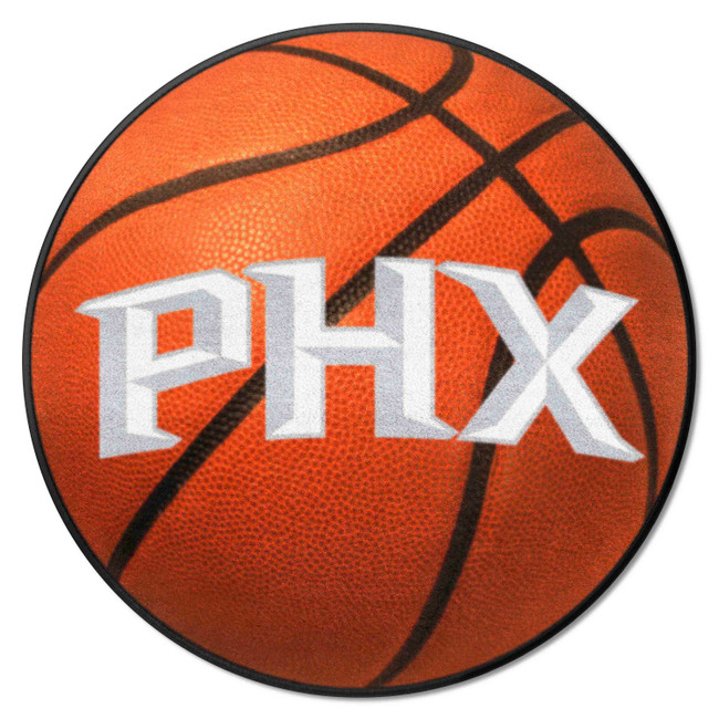 Phoenix Suns Basketball Rug - 27in. Diameter PHX Secondary Logo