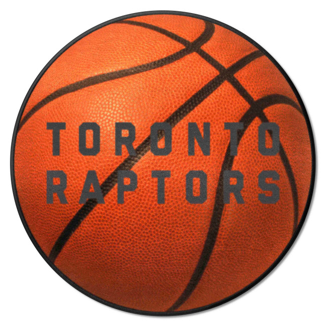 Toronto Raptors Basketball Rug - 27in. Diameter Raptors Global Logo