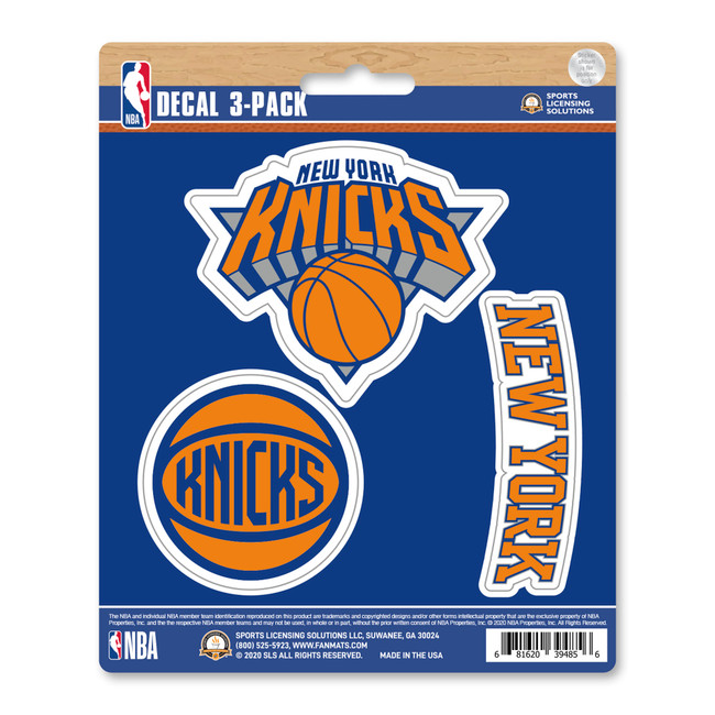 New York Knicks 3 Piece Decal Sticker Set3 Various Logos / Wordmark