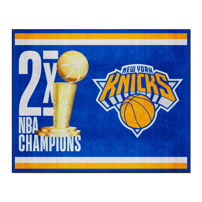 New York Knicks Dynasty 8ft. x 10ft. Plush Area Rug Knicks Primary Logo 2x
