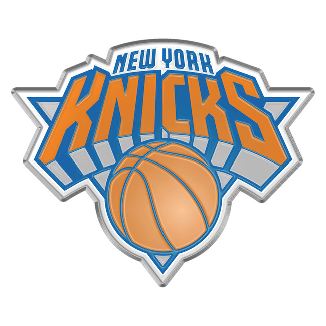 New York Knicks Heavy Duty Aluminum Embossed Color Emblem Knicks Primary Logo