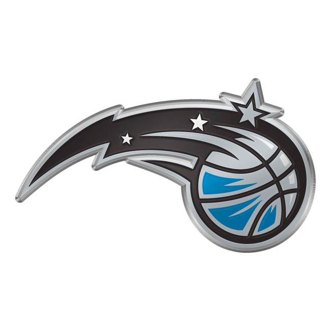 Orlando Magic Heavy Duty Aluminum Embossed Color Emblem Magic Basketball Primary Logo
