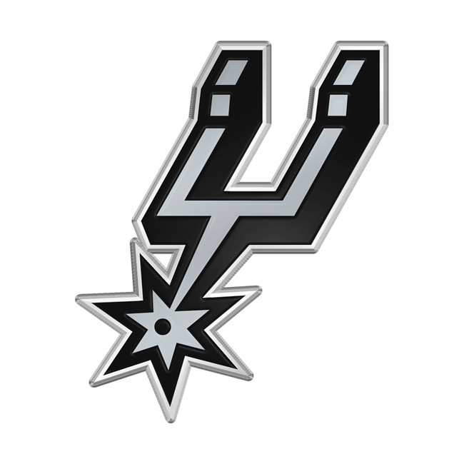 San Antonio Spurs Heavy Duty Aluminum Embossed Color Emblem Spur Primary Logo