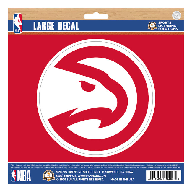 Atlanta Hawks Large Decal Sticker Circle Hawk Head Primary Logo