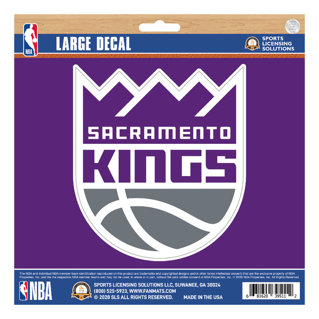 Sacramento Kings Large Decal Sticker Kings Crown Primary Logo