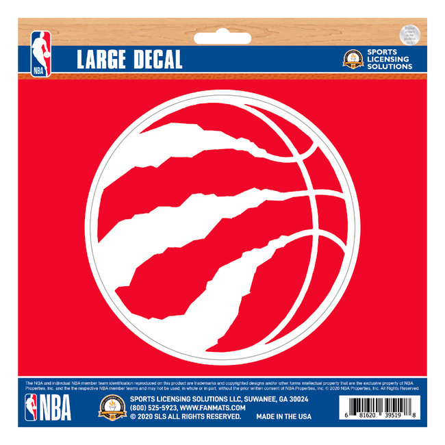 Toronto Raptors Large Decal Sticker Clawed Basketball Primary Logo
