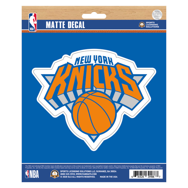 New York Knicks Matte Decal Sticker Knicks Primary Logo