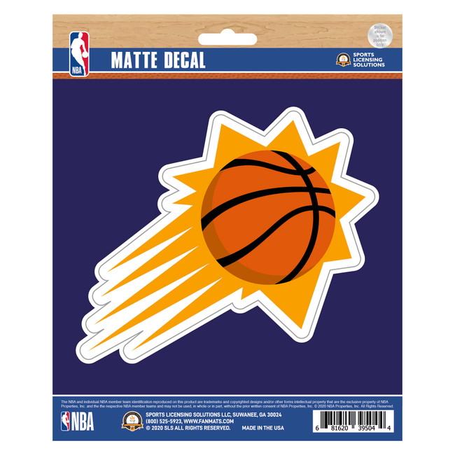 Phoenix Suns Matte Decal Sticker Sun Basketball Primary Logo